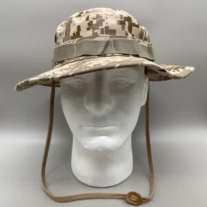 USMC Boonie Hat Mens 7 1/4 Desert Digital Camo MARPAT Type II Sun Hot Weather